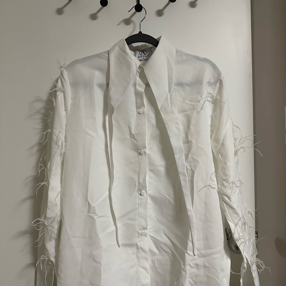 Ashley By 26 International White Men's Dress Shirt